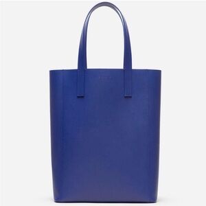 Everlane Day Magazine Blue Leather Tote